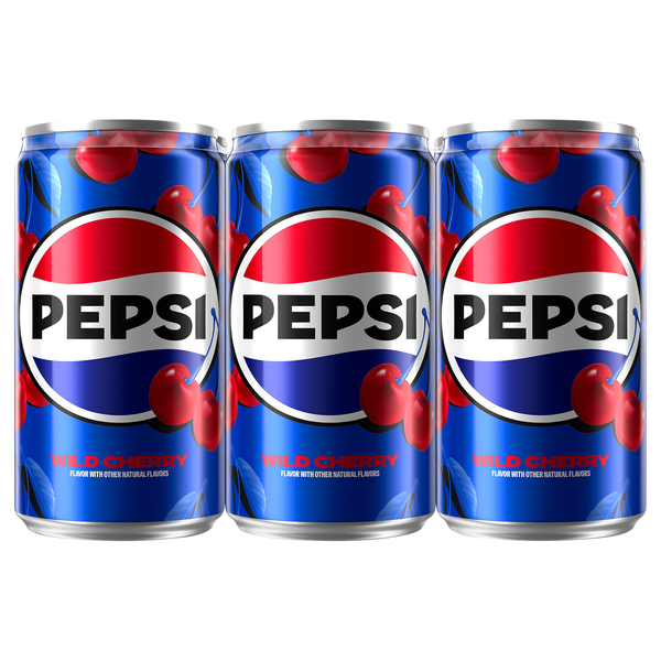 Pepsi Wild Cherry 6 Pk 7.5 Oz Cans | Products | Lowes Foods To Go