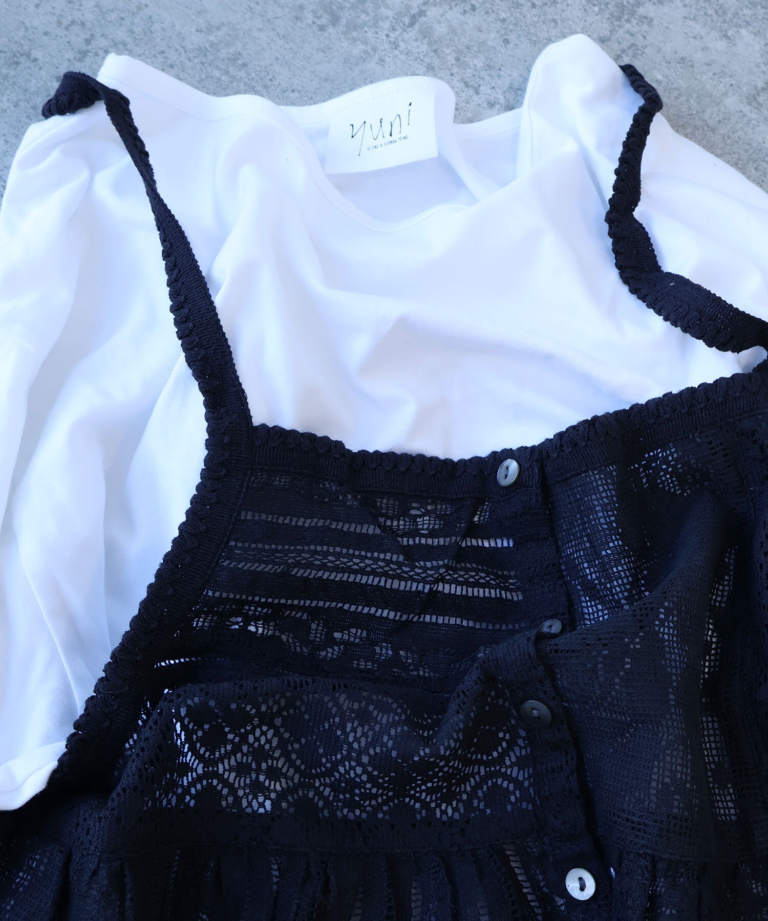 AMBIDEX Store ○indiaパッチワークレース キャミビスチェ(F シロ): yuni