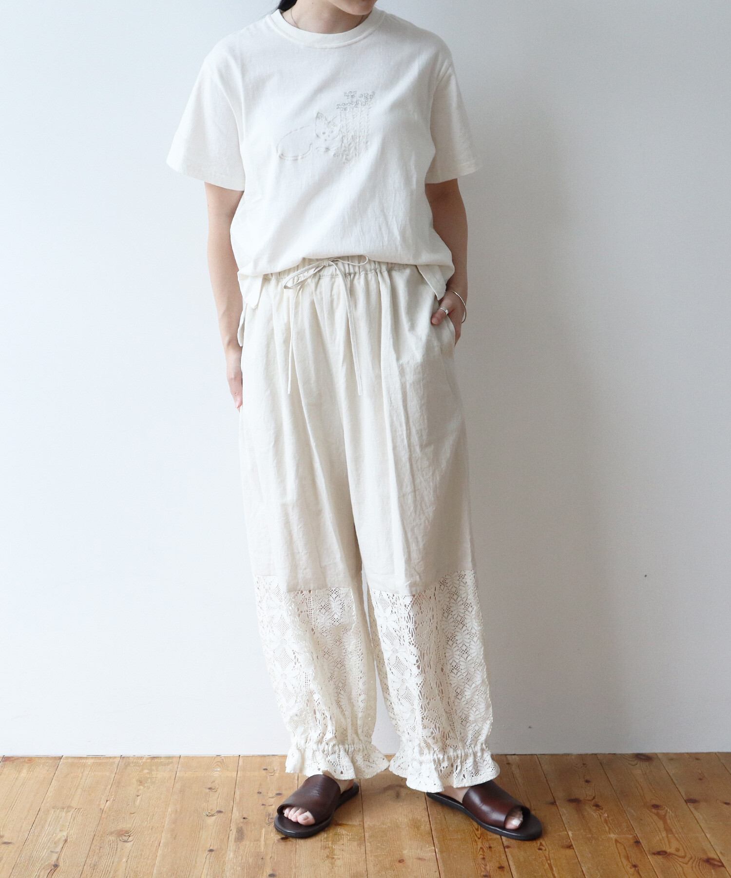 AMBIDEX Store 〇lasew ギャザーパンツ(F チャコールグレー): Rin