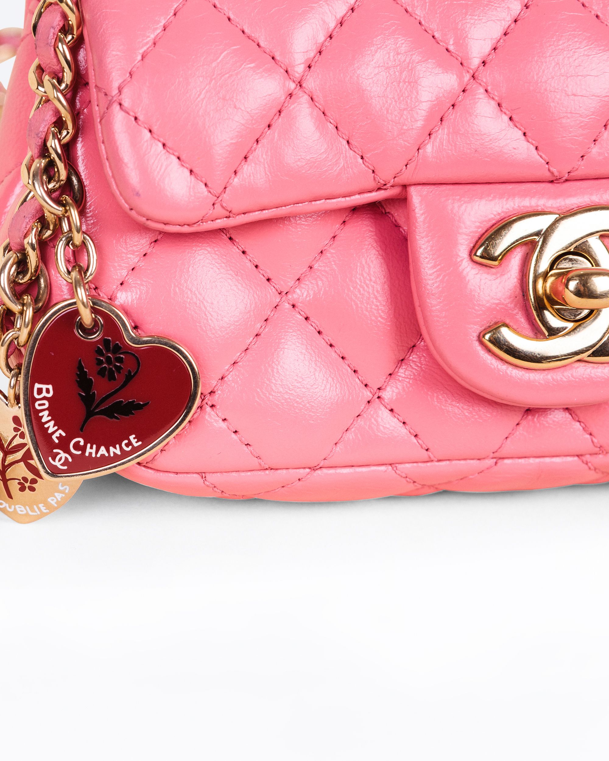 Chanel Lambskin Valentine Charms Extra Mini Flap Bag | Vivrelle