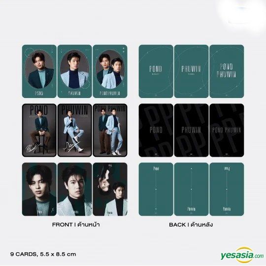 YESASIA: Pond/Phuwin - Signature Series Exclusive Photocard Set