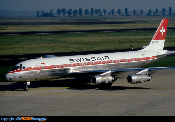 Douglas DC-8-53 Swissair HB-IDB - AirTeamImages.com