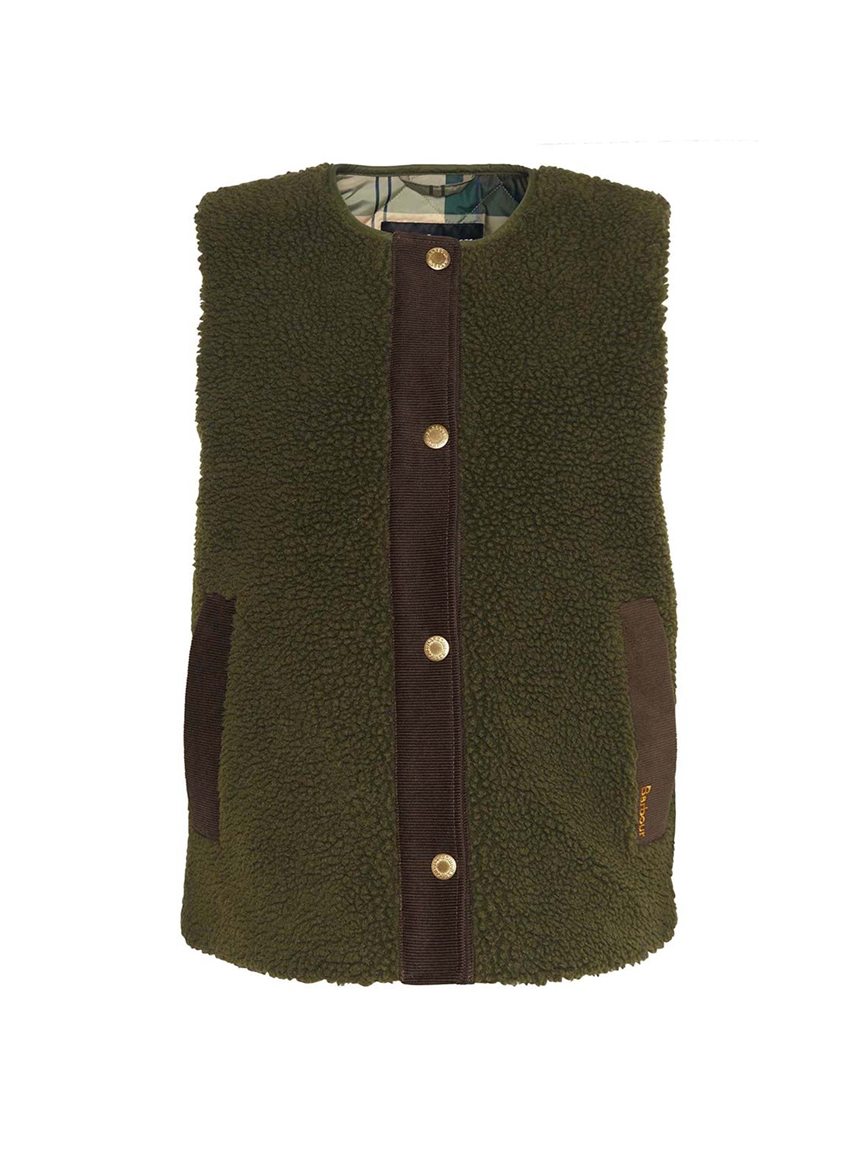 サニーサイドアップ ✕ バブアー リメイク ボア ライナーベスト