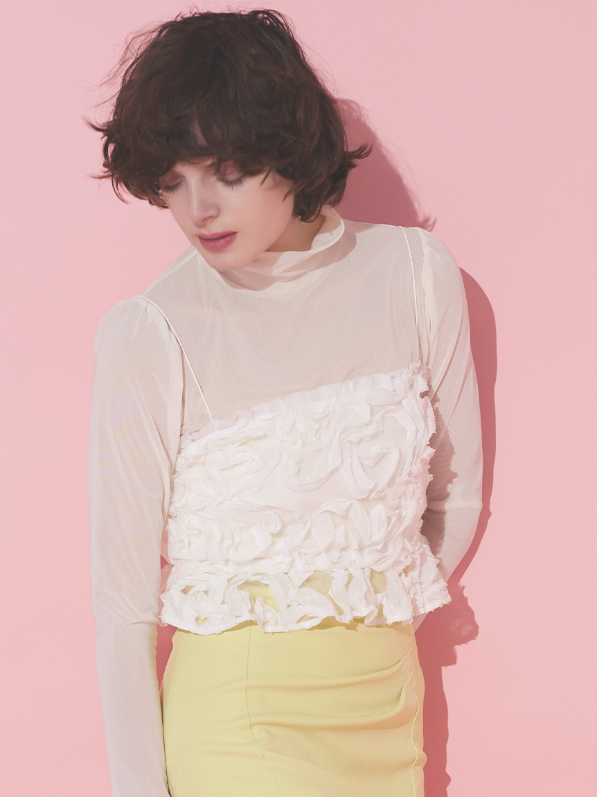 HANAE MORI×CELFORDコラボ】 ハート刺繍ビスチェ(ビスチェ)｜TOPS