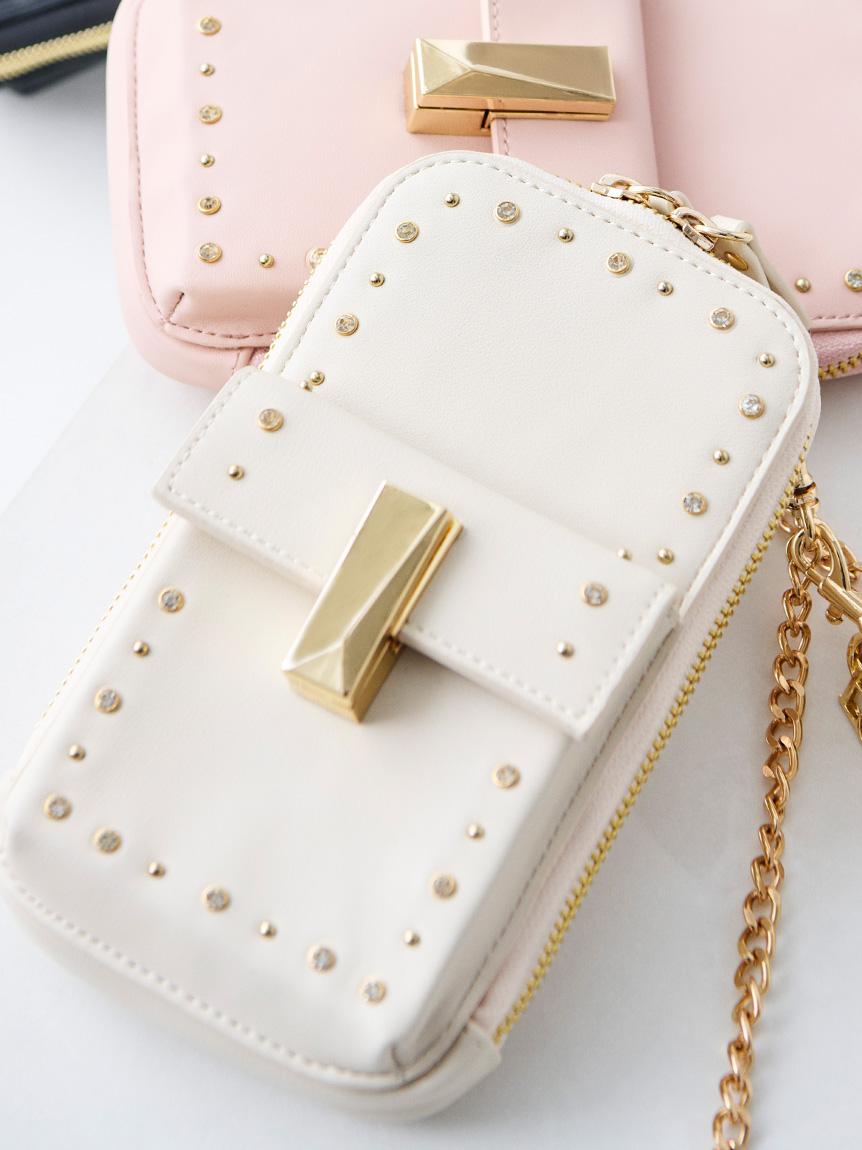 リュタン】ビジュースタッズマルチショルダー(ポシェット)｜BAGS