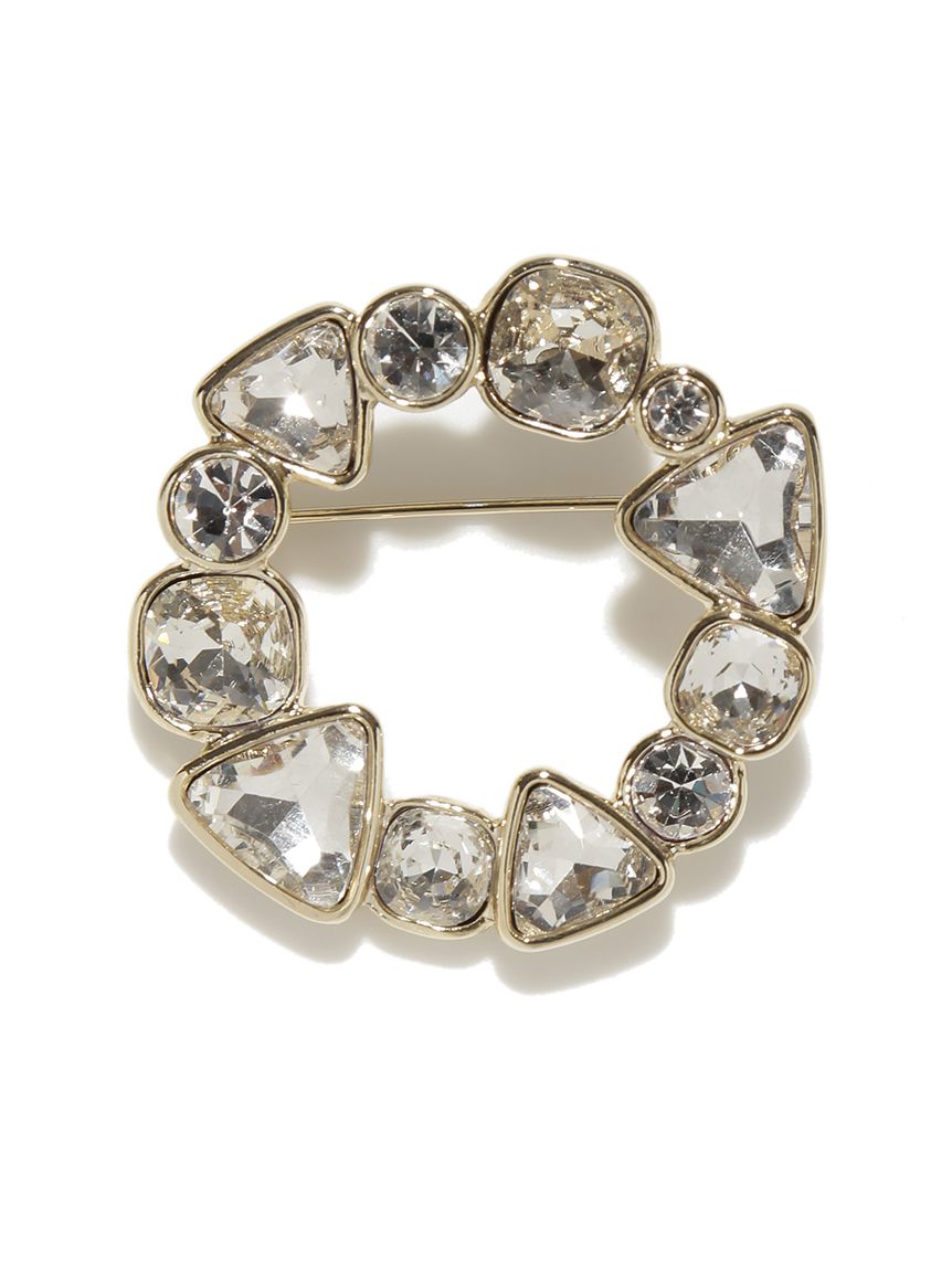 ランダムビジューサークルブローチ(ブローチ)｜ACCESSORIES