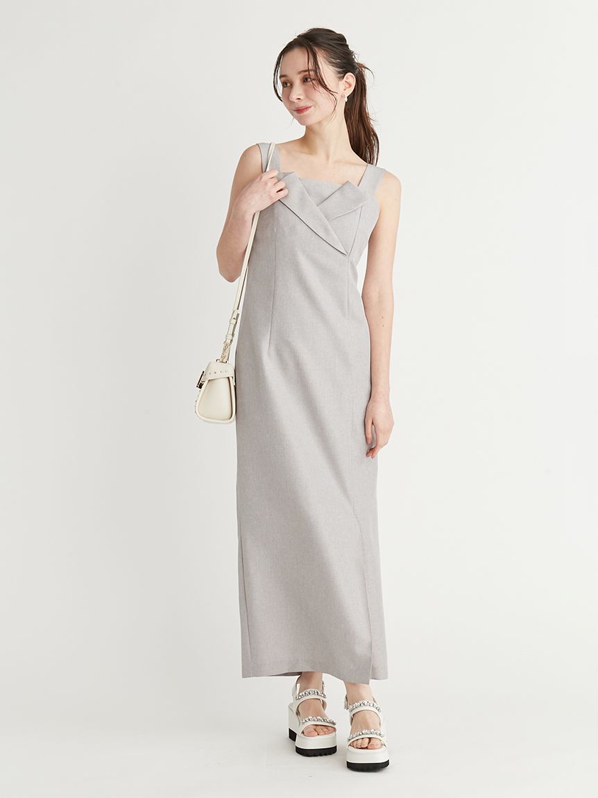 テイラーネックキャミワンピース(デイリーワンピース)｜DRESS（ドレス