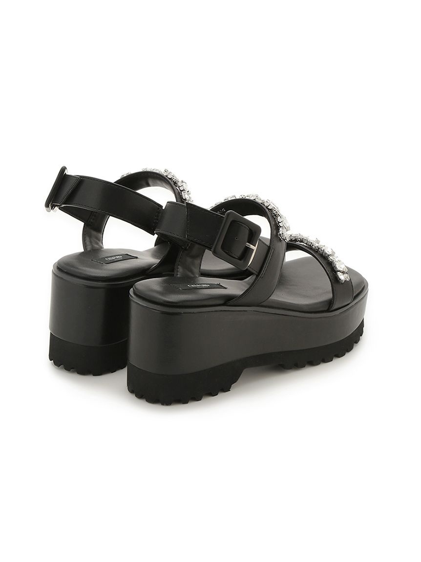 ビジュー付きボリュームサンダル(サンダル・ミュール)｜SHOES