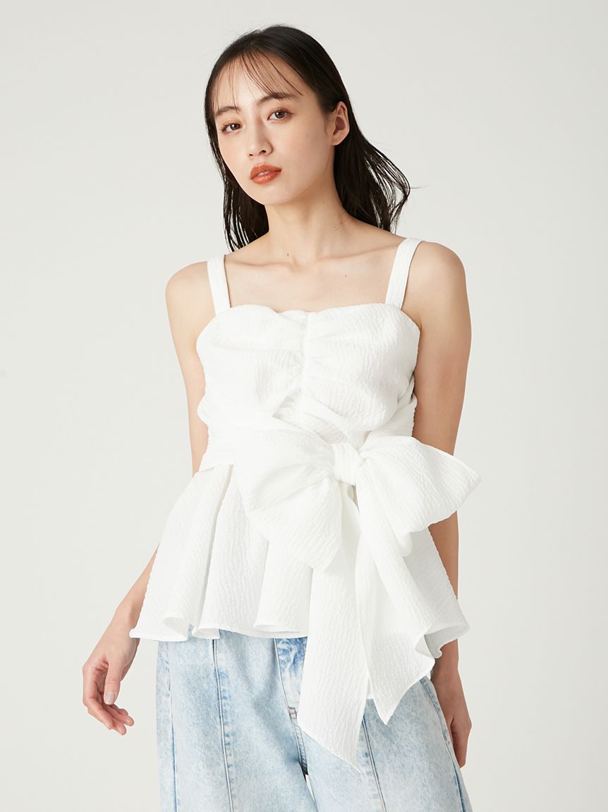 2wayリボントップス(カットソー)｜トップス｜FRAY I.D（フレイ