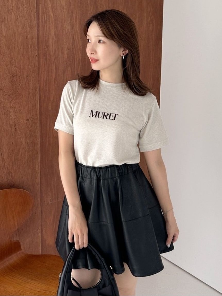 レザーライクサーキュラーミニスカート(ミニスカート)｜スカート｜FRAY