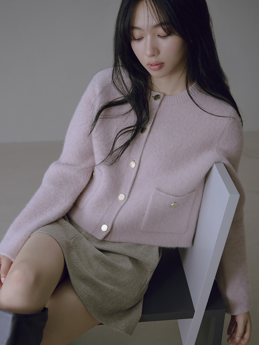 WEB限定カラー】フォックスウールニットジャケット(ニット)｜トップス