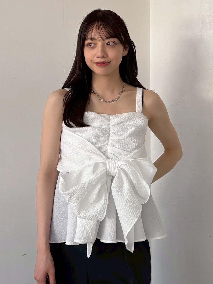 2wayリボントップス(カットソー)｜トップス｜FRAY I.D（フレイ