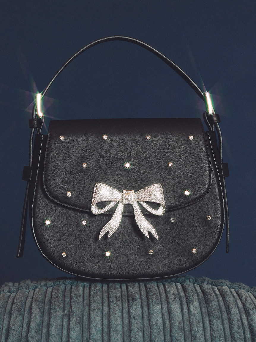 L.B CANDY STOCK]ビジューラウンド2wayミニバッグ(バッグ)｜LILY BROWN