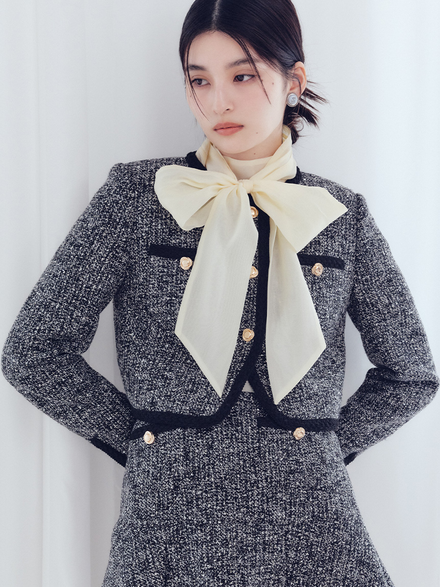 ツイードショートジャケット(ジャケット)｜アウター｜LILY BROWN