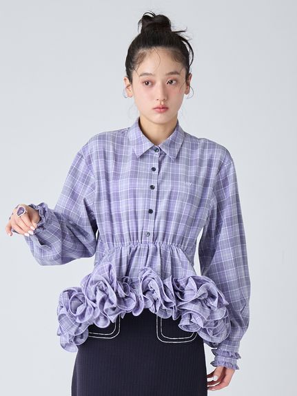 ホイップフリルヘムブラウス(シャツ・ブラウス)｜トップス｜LILY BROWN