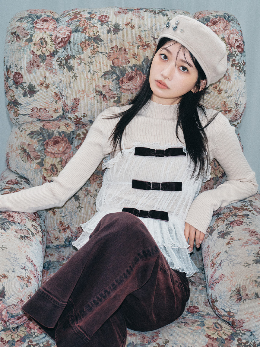 リボンビスチェセットニットトップス(ニット)｜トップス｜LILY BROWN