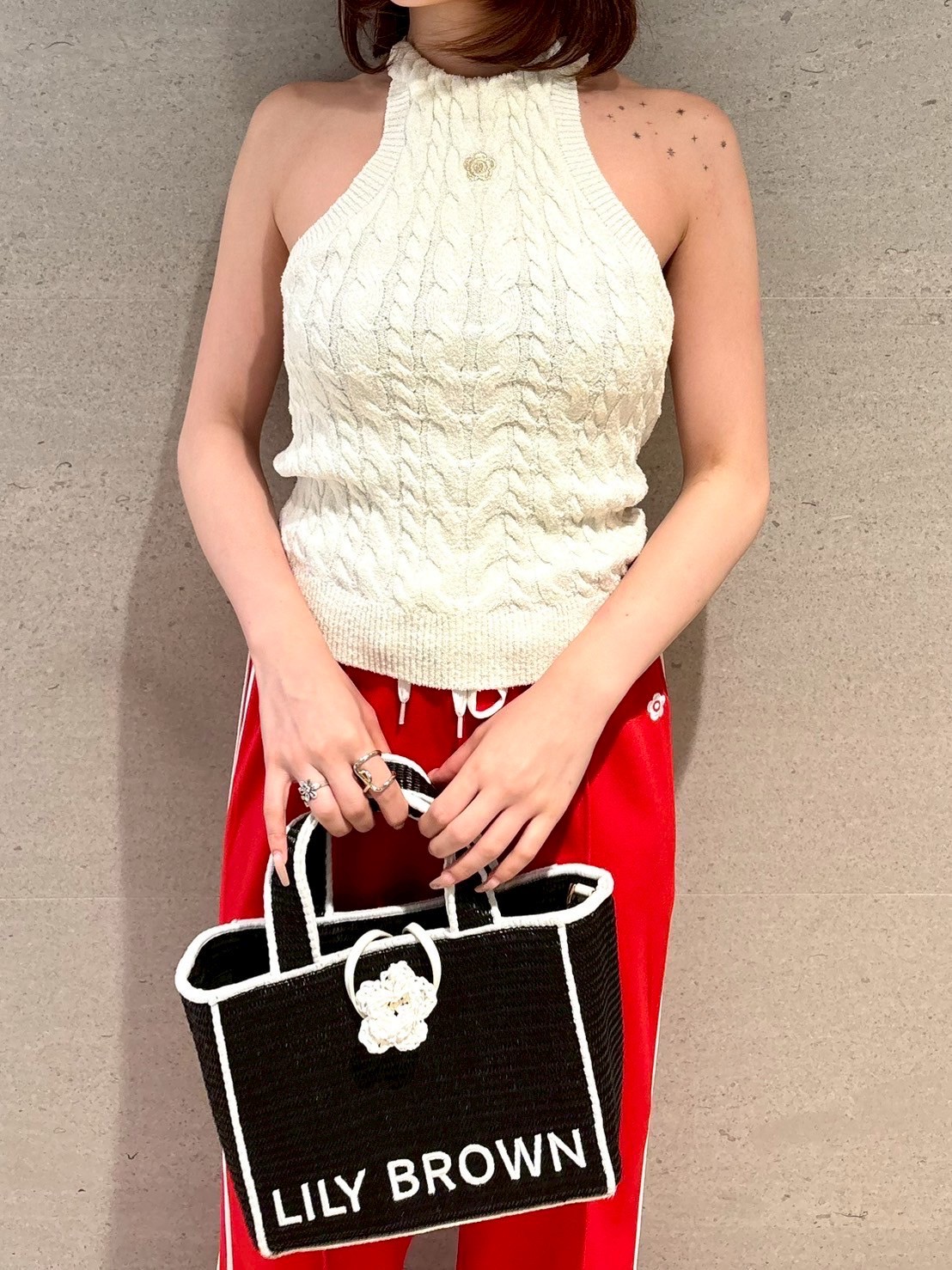 LILY BROWN×MARY QUANT】ジュートロゴトート(バッグ)｜LILY BROWN