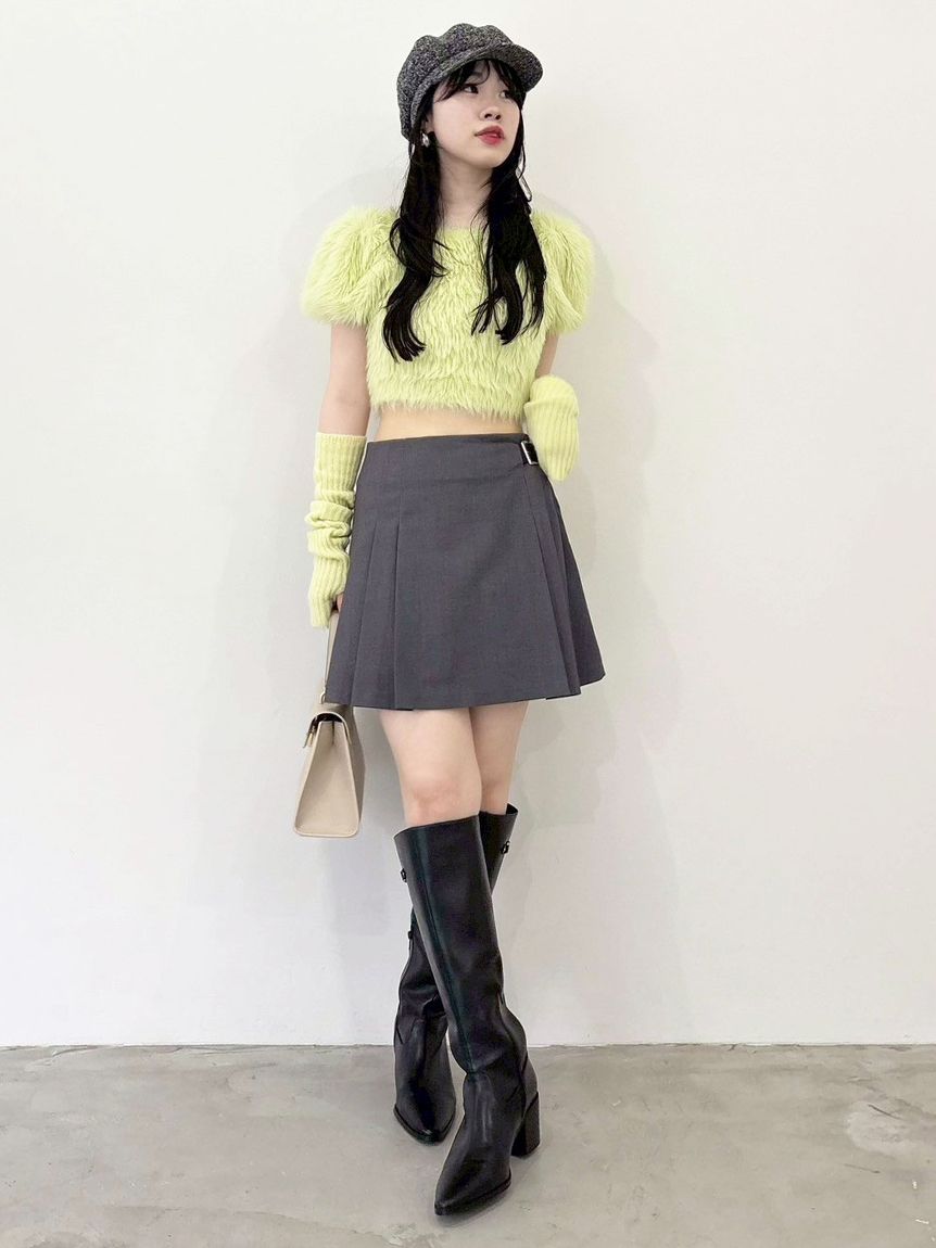 サイドベルトプリーツスカショーパン(スカートパンツ)｜パンツ｜LILY