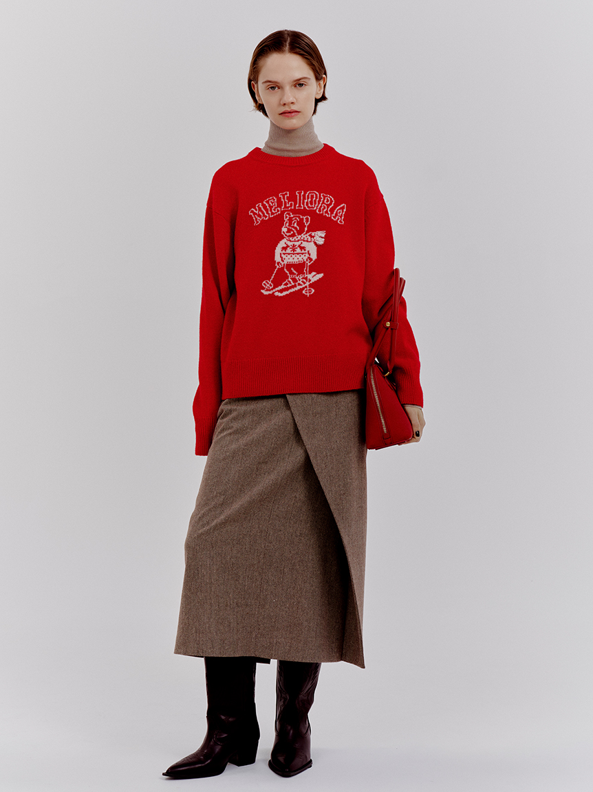 アシメストレートスカート(ロングスカート)｜スカート｜Mila Owen