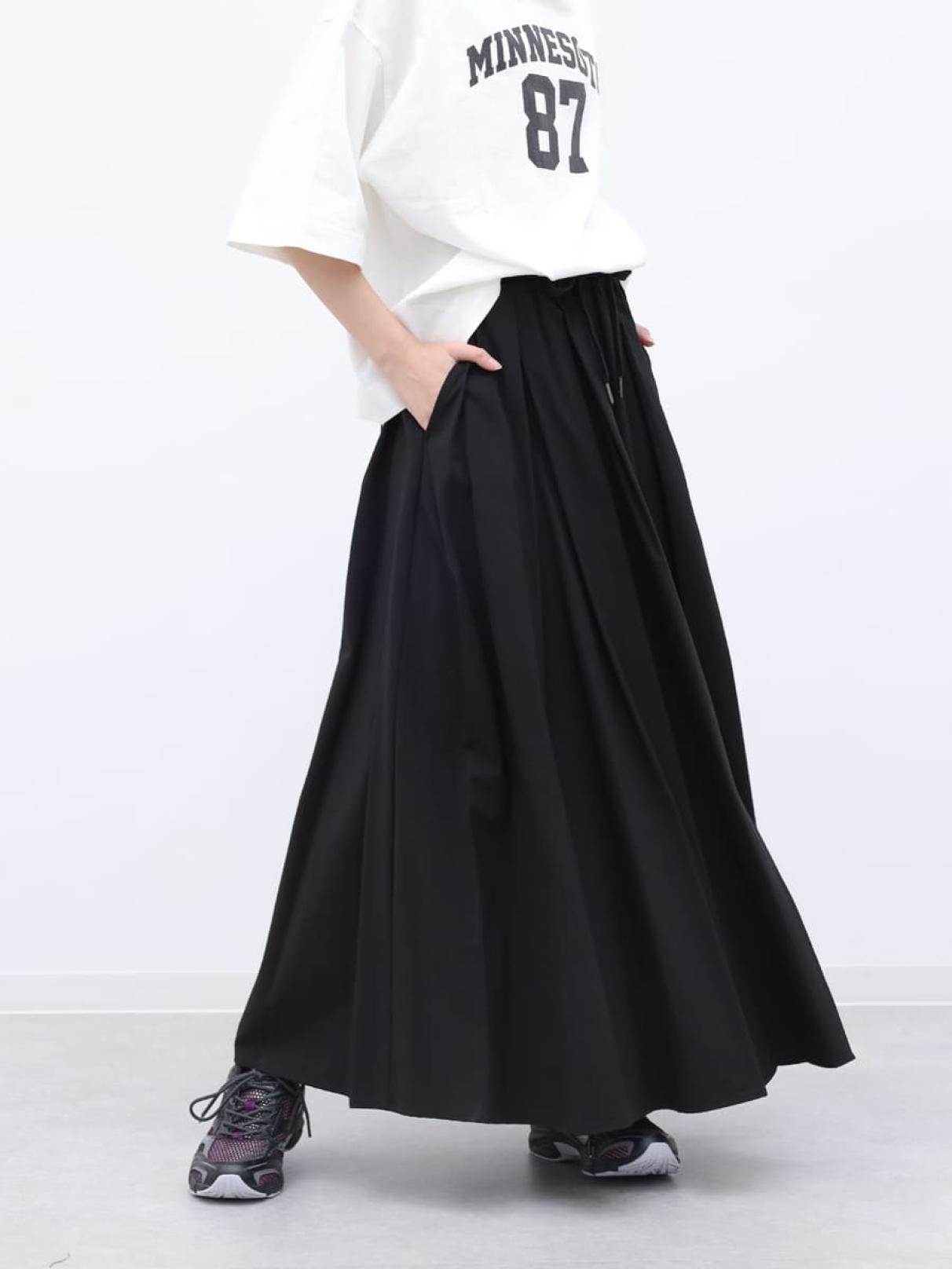 UVカット・接触冷感】ストレッチナイロンボリュームスカート - YORT