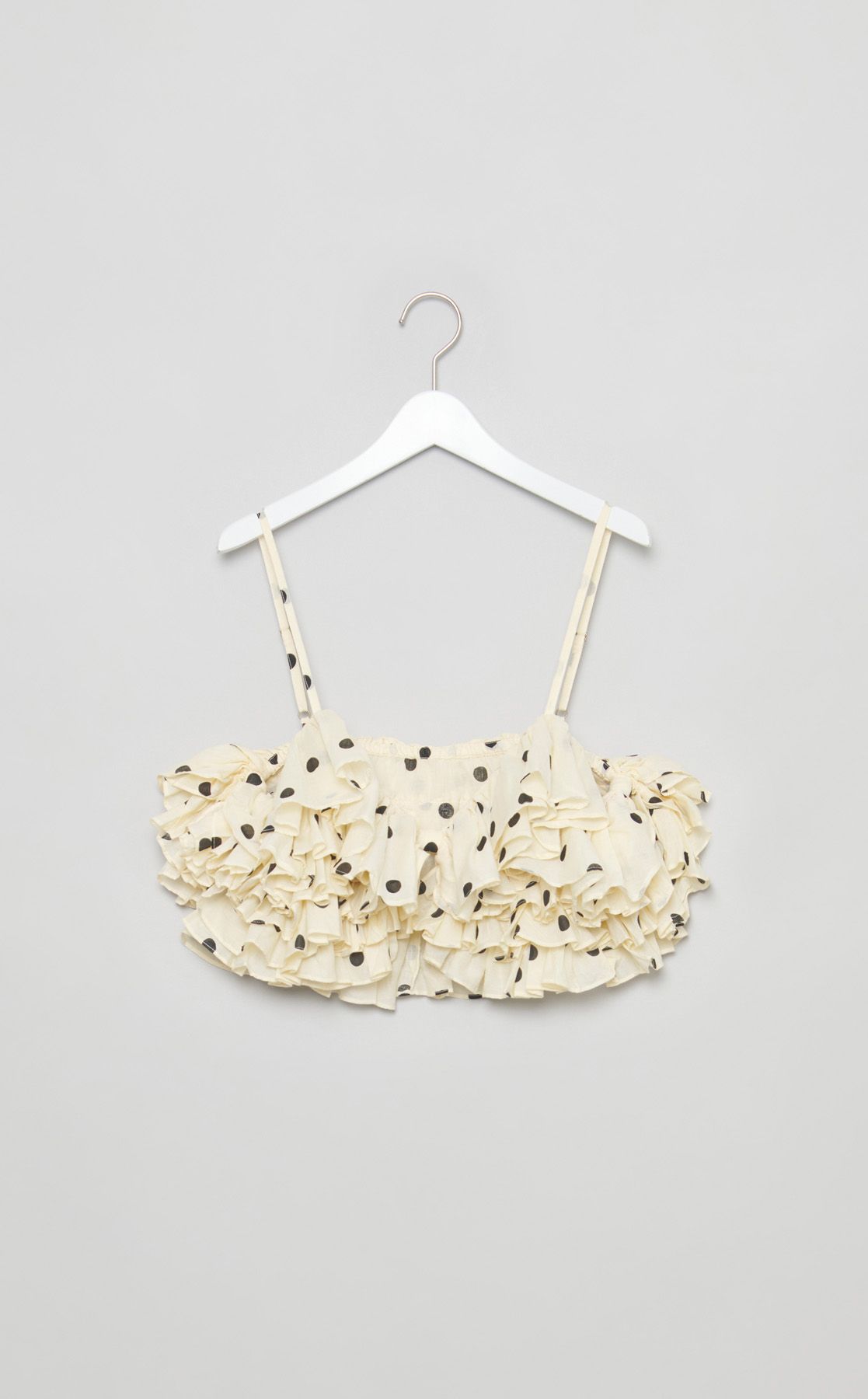 crinkle crinkle crinkle｜ドットプリントフリルキャミソール