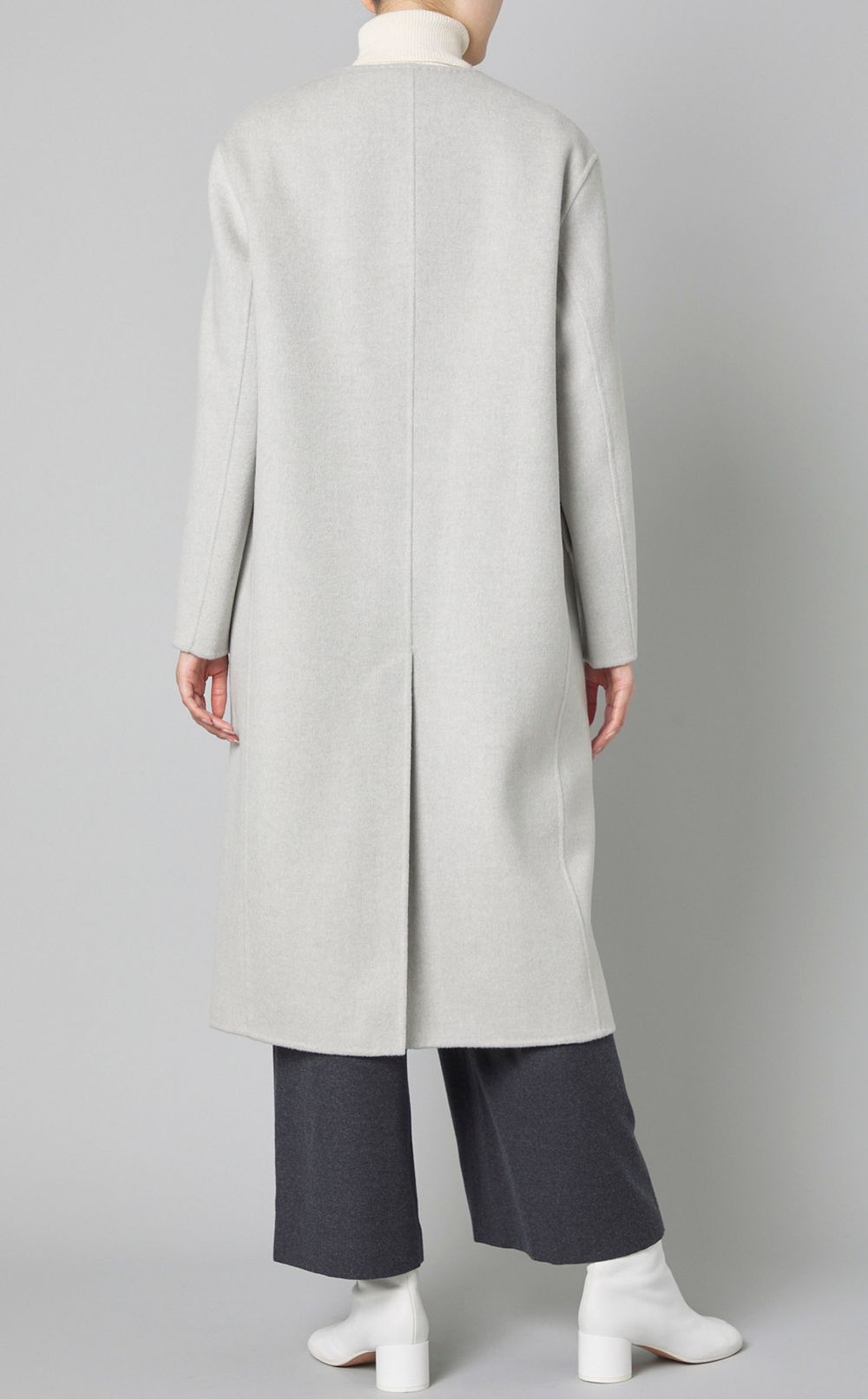 GALERIE VIE｜ダブルフェイスノーカラーコート