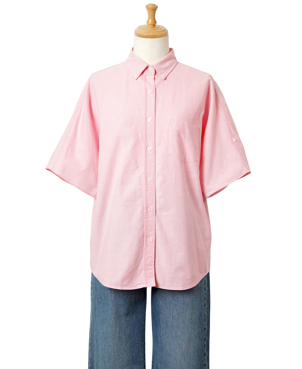 デザインシャツ(36サイズ ピンク系): レディース｜メーカーズシャツ