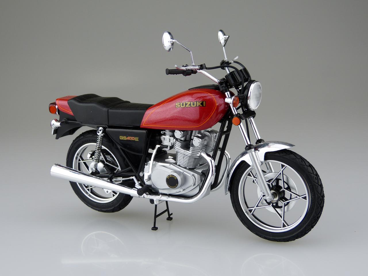 アオシマから「1/12 バイク No.28 スズキ GS400E」が発売に！ - web