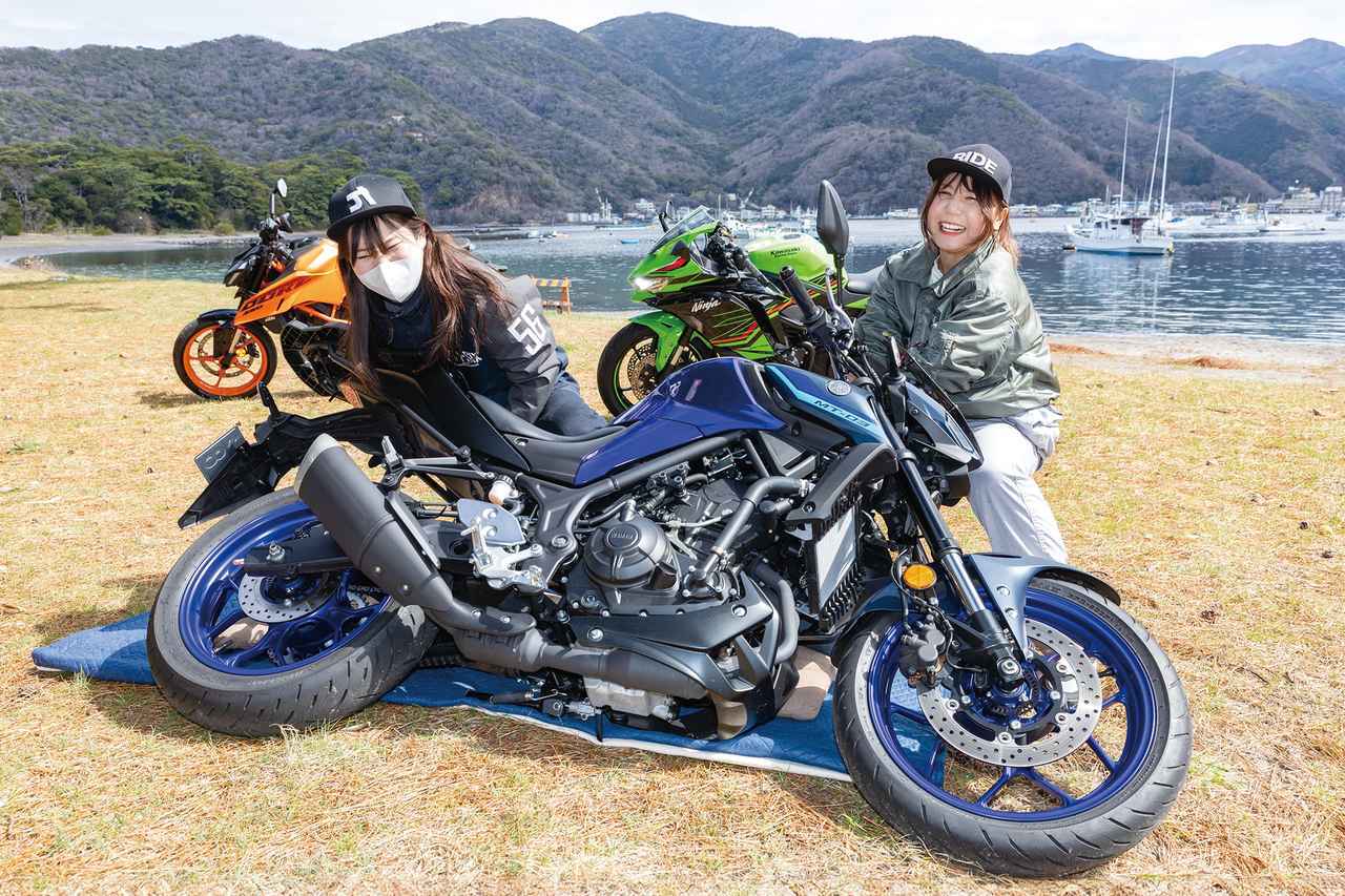 400ccスポーツモデル3台の引き起こし・取りまわし・タンデム性能を女性