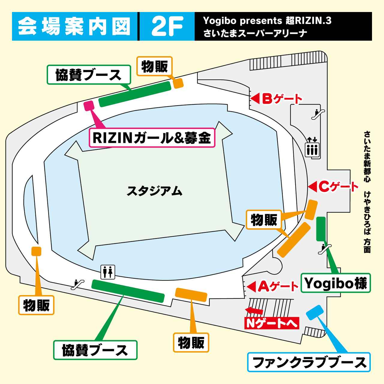 来場のご案内 Yogibo presents 超RIZIN.3 - RIZIN FIGHTING FEDERATION