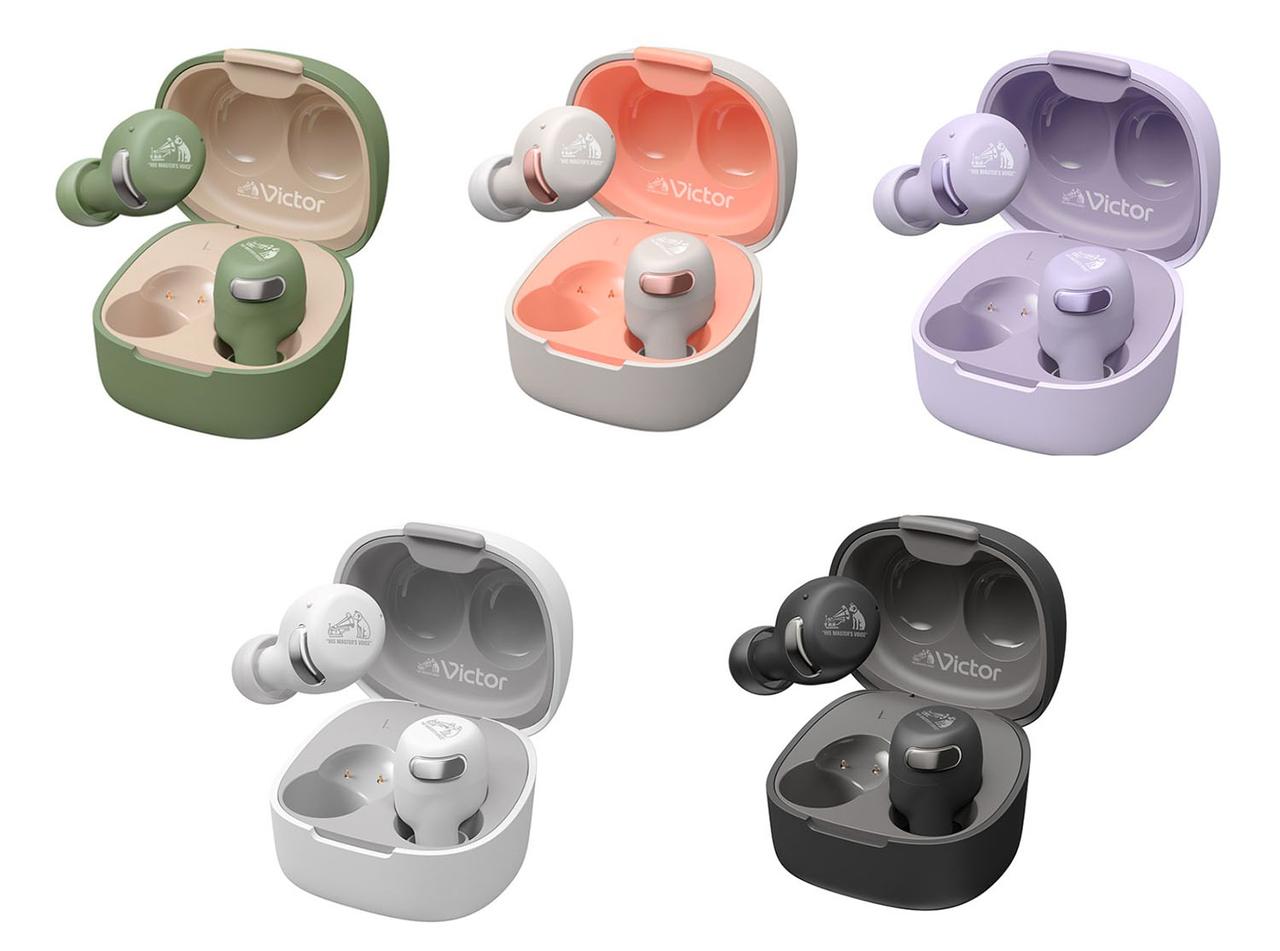 充電ケースを手のひらサイズにコンパクト化した、ビクターの完全