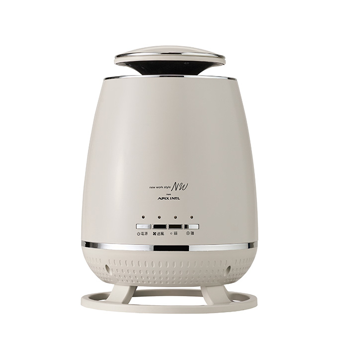 g37300]【幅22cm】New work style 360°セラミックヒーター 加湿器