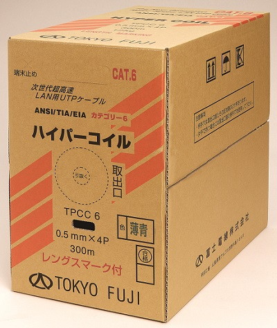 TPCC6 0.5×4P(薄青): Cat6(UTP) ケーブル 薄青｜GOYOU （ゴヨー）