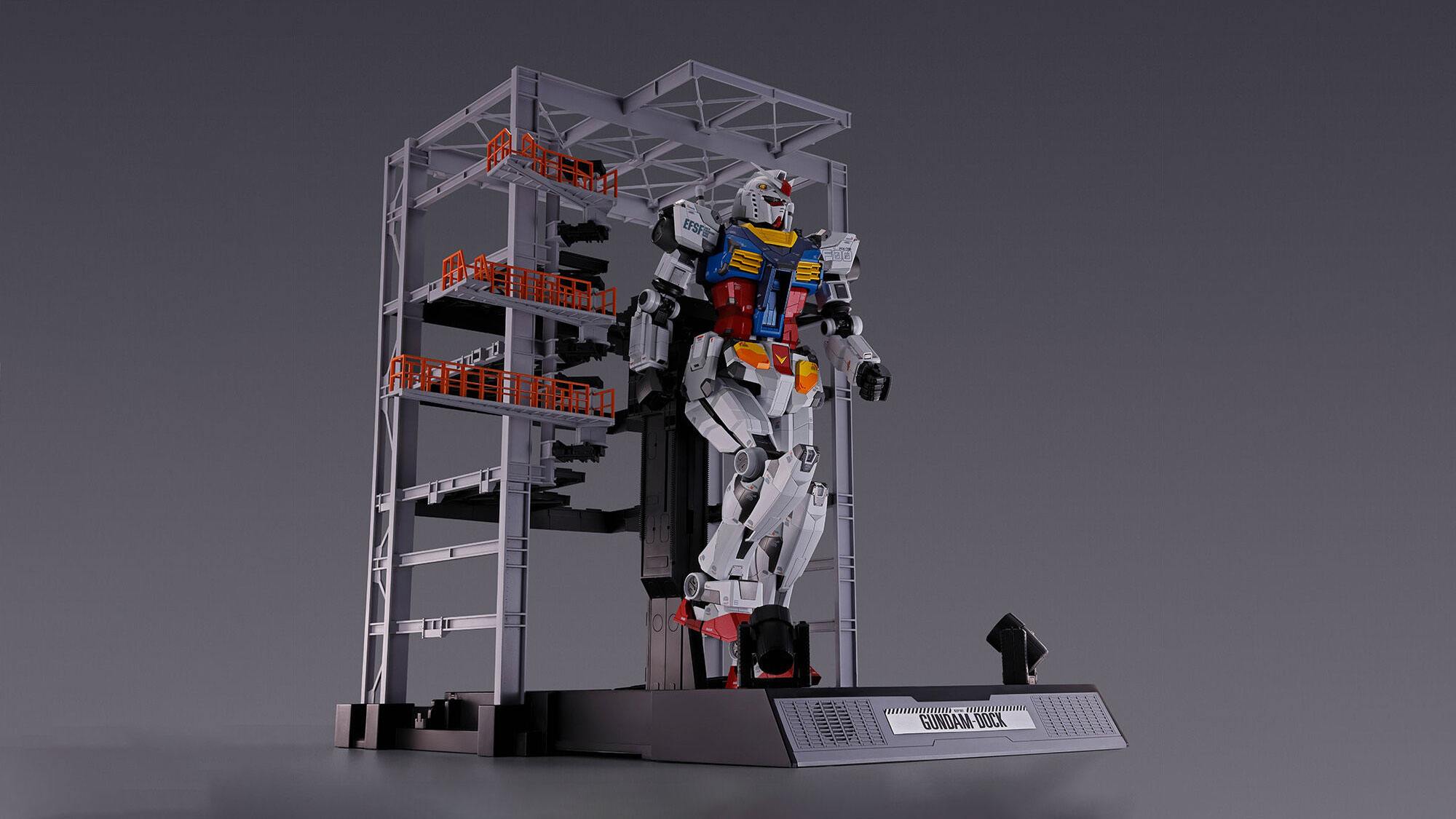 Bandai DX Chogokin Gundam Factory Yokohama RX-78F00 Gundam With Dock -