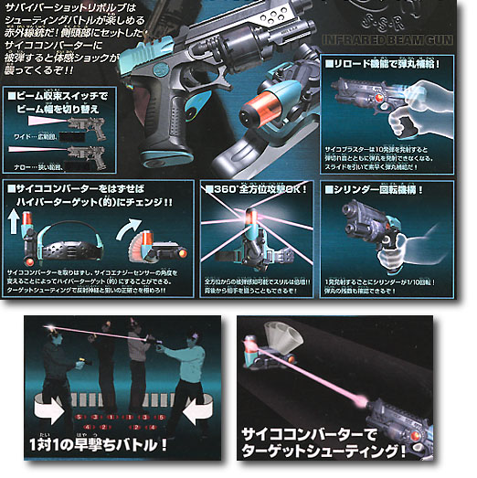 光線銃 TOMY SURVIVOR SHOT サバイバーショット×2丁セット③ トミー