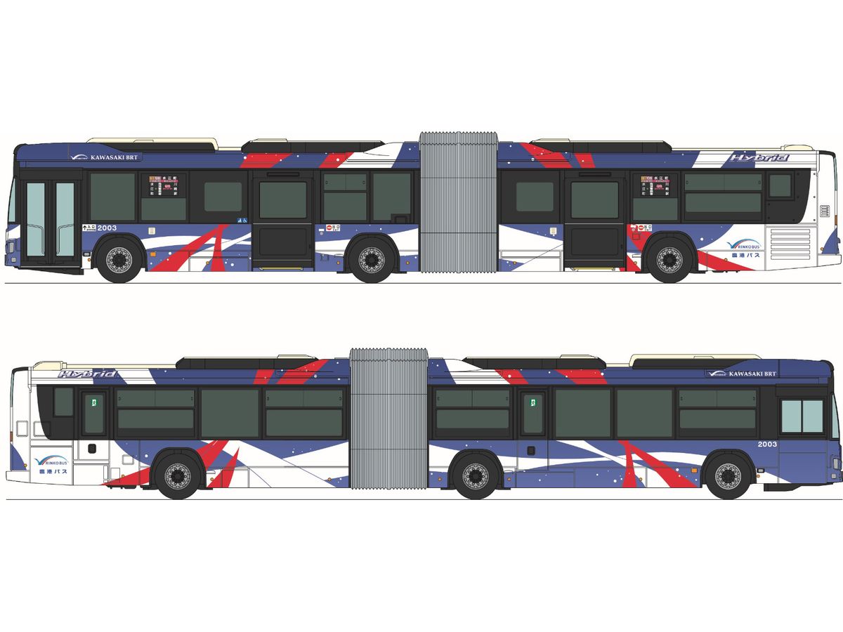 1/150 ザ・バスコレクション 川崎鶴見臨港バス KAWASAKI BRT連節バス