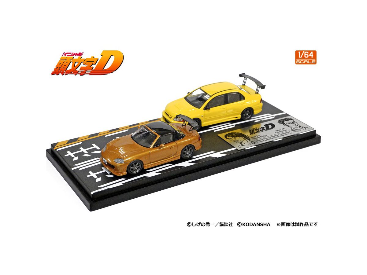 1/64 頭文字D 大宮智史ロードスター (NB8C) & 小早川ランサー