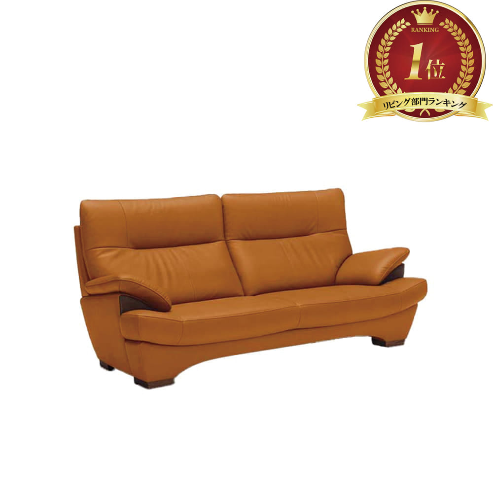 カリモク］【地域限定】3人掛けソファ ブルックス Z18753(ブラウン