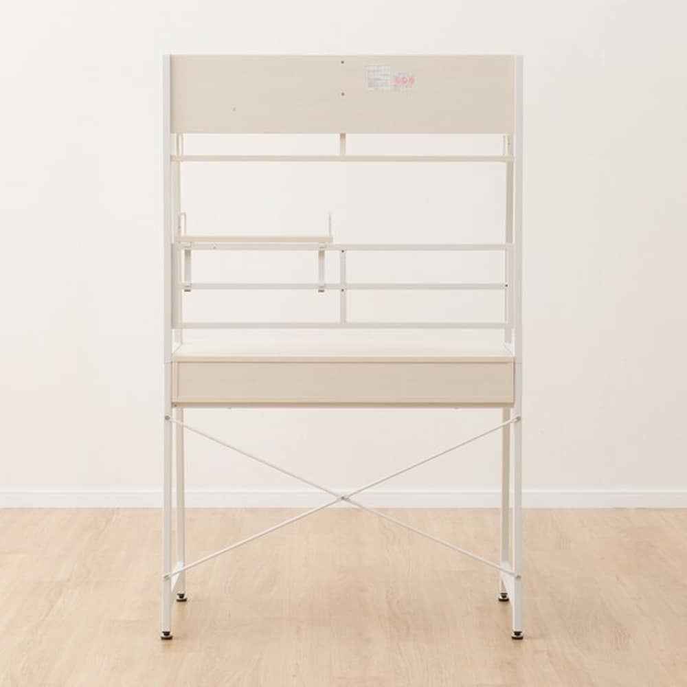 【完成品】ニトリ　省スペースデスク　ホワイトウォッシュ ニトリ（NITORI） 省スペースデスク(RB001 93 GW) ニトリ期間限定：4/6