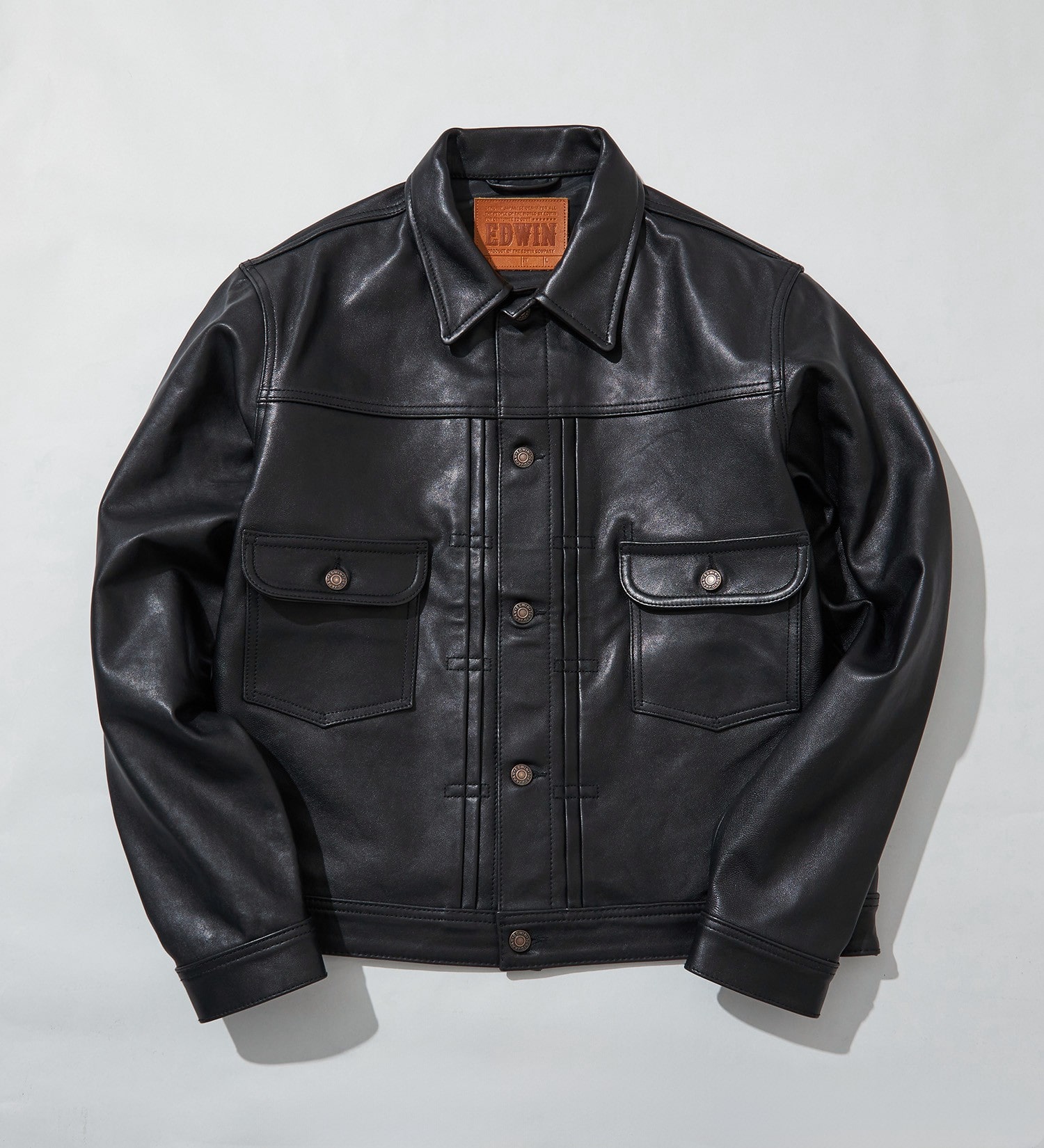 FINAL SALE】シープスキン レザージャケット|EDWIN|エドウイン