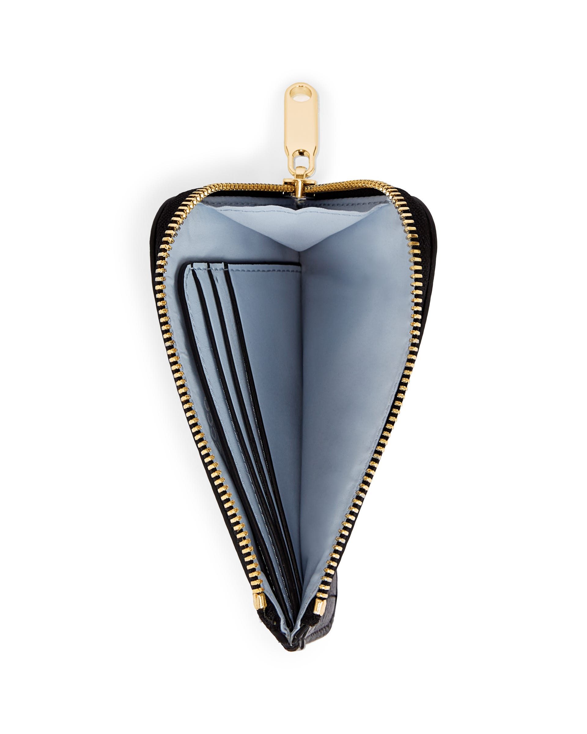 Women's ECCO® Zipped Pebbled Leather Card Case | Black