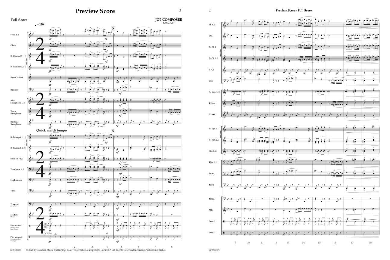 Shoe Symphony – Full Score – Kendor Music Publishing