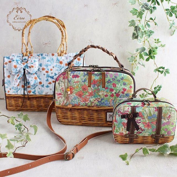 春らしいリバティプリントを使ったオーダーメイド。「エクリュ」の