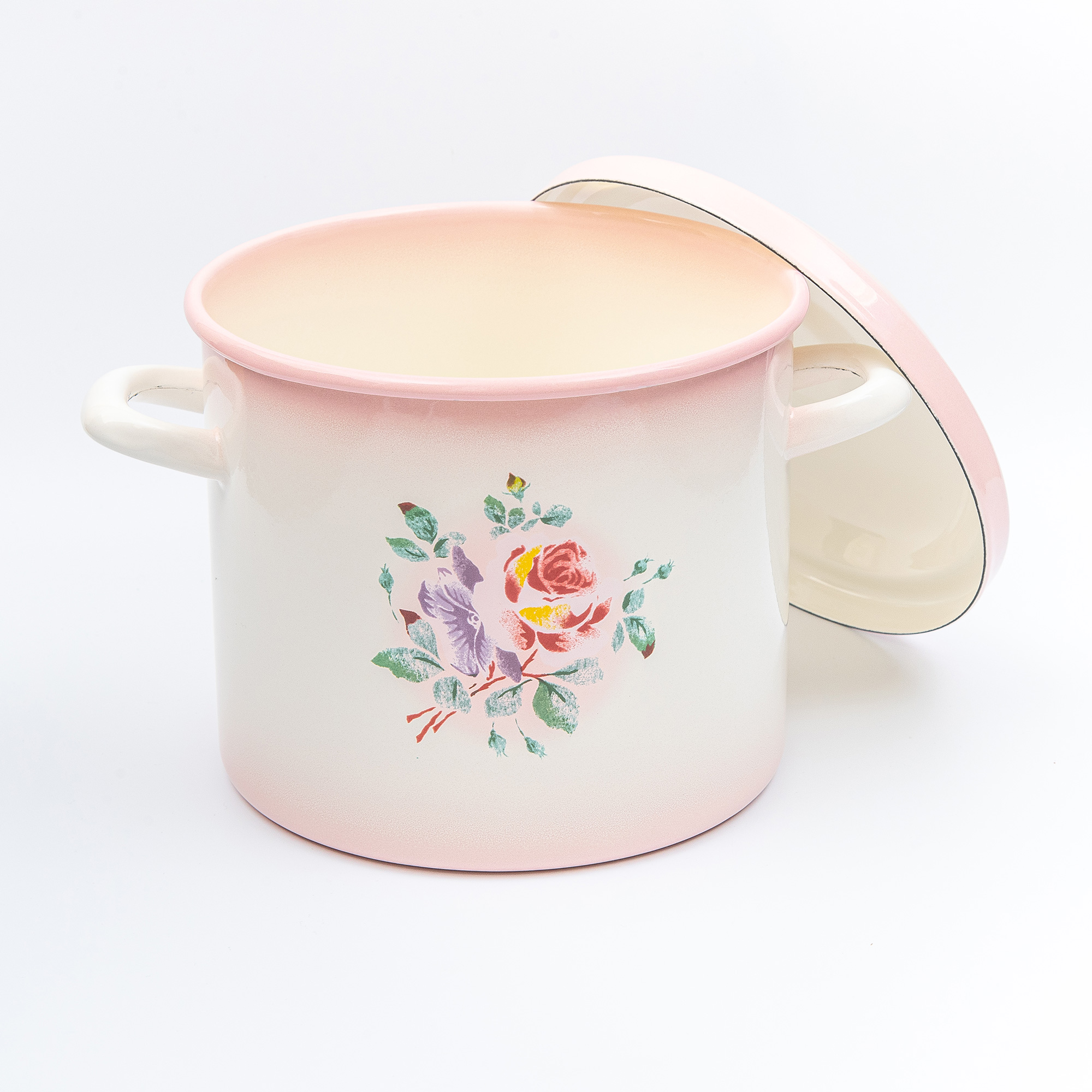 ☘️イマン imane ☘️ イヴ ホーロー製蓋付き特大バケツ ストッカー