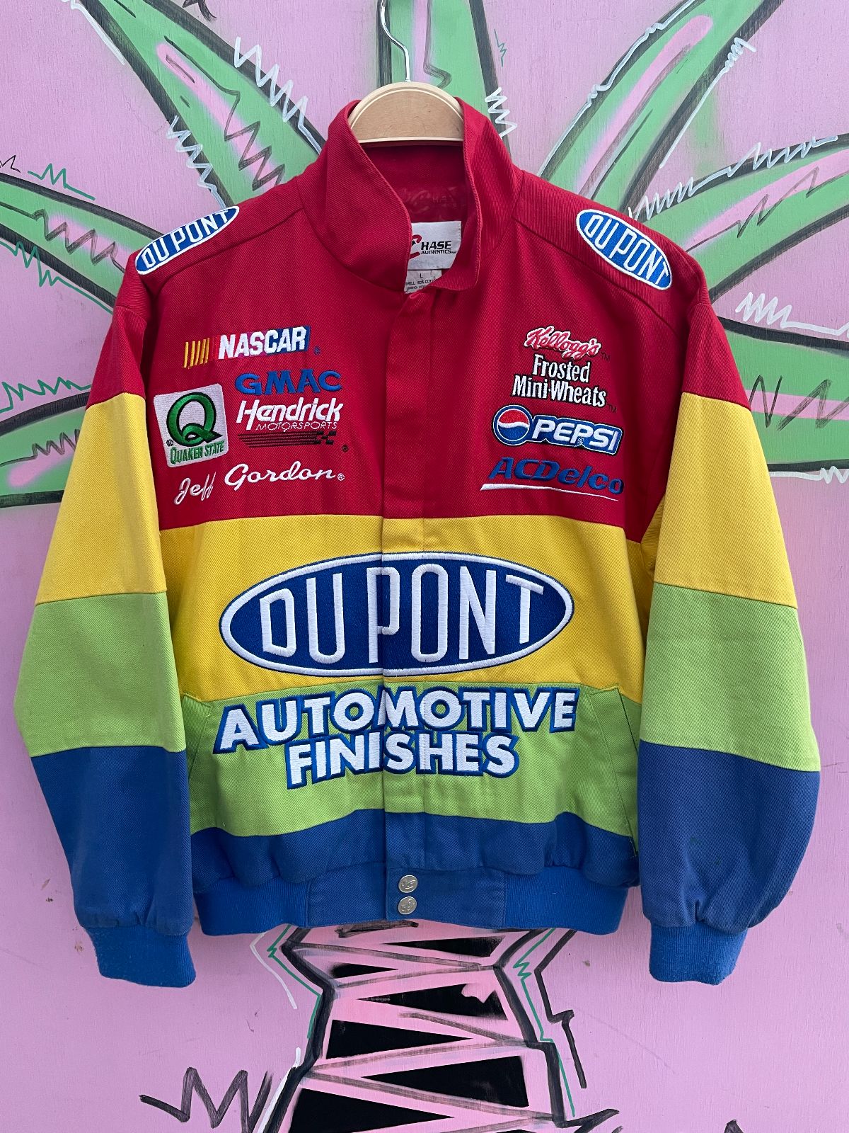 Nascar #24 Jeff Gordon Dupont Colorblock Racing Jacket | Boardwalk