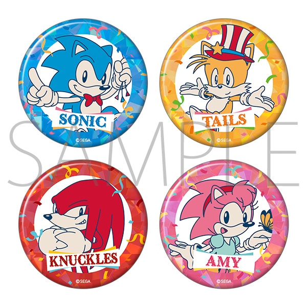 ソニックX ソニック・ザ・ヘッジホッグ バースデー記念 缶バッジ