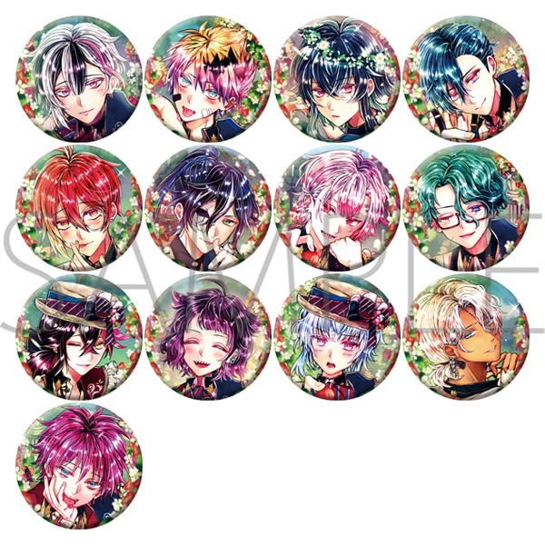 瑠*璃様 悪魔執事と黒い猫 あくねこ ベリアン 缶バッジ ビーズログ B's