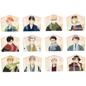 ハイキュー!! 和紙風トレーディング缶バッジ: キャラグッズ