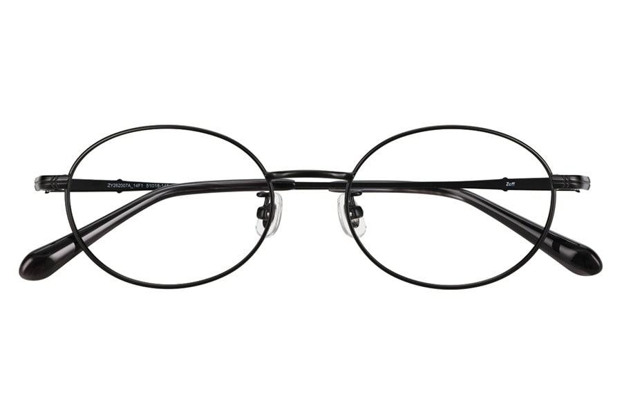 ファッション性の高いオーバル型メタルフレーム（ZY262007-14F1