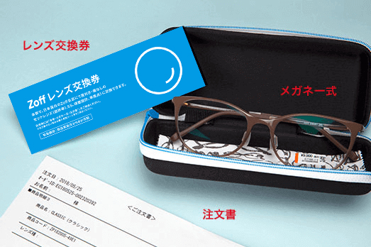 Zoffオンラインストアでフレームだけを購入し、店舗で度数を入れられ